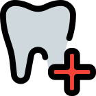 Dentistry Specialty Hospital isolated on a white background icon