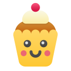 Petit gâteau kawaii icon