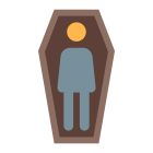 uomo morto nella bara icon