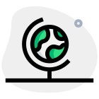Study globe isolated on a white background icon