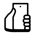 Hand-mit-Smartphone icon
