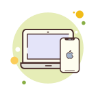 노트북과 아이폰-x icon