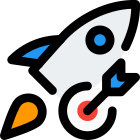 Aim rocket to reach new speed performance icon