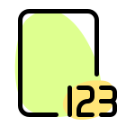 Practicing the counting on a homework copy icon