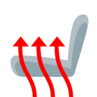 Chauffage de siège icon