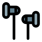 Good quality audio from the wired headphone icon
