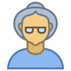 Person Old Female Skin Type 4 icon