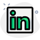 LinkedIN - IN logo used for professional networking, icon