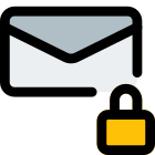 Locked encrypted email icon