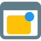 Dot notification for web pages and new alerts icon