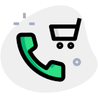 Mobile phone with online phone shopping layout icon