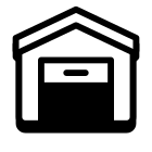 Garagem aberta icon