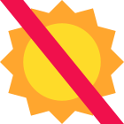 Non esporre alla luce solare icon