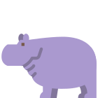 Hippopotamus icon