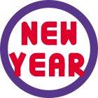 Happy new year sticker texts and messages to share icon