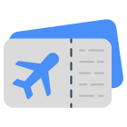 external-Air-Ticket-travel-and-hotels-vectorslab-flat-vectorslab icon