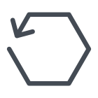 recarga hexagonal icon