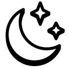 Luna luminosa icon