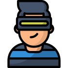 external-gamer-avatar-fauzidea-outline-color-fauzidea icon