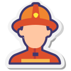 Uomo vigile del fuoco icon