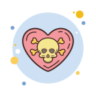 calavera-corazon icon