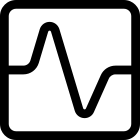 Transverse wave graph uncertainty performance statistics report icon