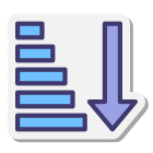 Ascending Sorting icon