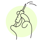 mains-de-seringue-expérimentales icon