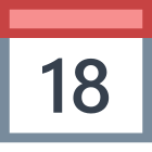 Calendário 18 icon