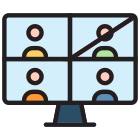 ordinateur-externe-la-nouvelle-couleur-linéaire-normale-zulfa-mahendra icon