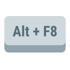 Alt + F8 키 icon