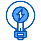 外部電球エコロジーとエネルギーxnimrodx-blue-xnimrodx icon