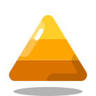 Pyramide d&#39;information icon