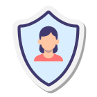 보안 사용자 여성 icon