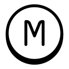 원형 M icon