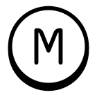 Circled M icon