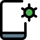 Mobile application internal setting for optimal results icon