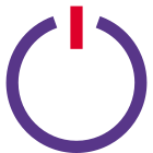 Power on off switch for electrical appliances icon