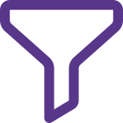 Funnel filter sorting tool for optimized results icon