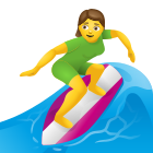 Frau-Surfen icon