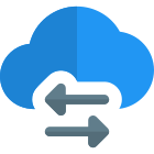 Data transfer from Cloud server to other devices icon