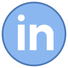 LinkedIn entouré icon