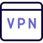 Virtual private network for secure web browsing experience icon