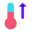 Термометр вверх icon