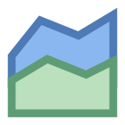 Flächendiagramm icon