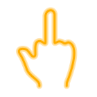 Obscene gesture icon