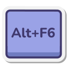tasto alt-più-f6 icon