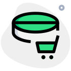 Buying a medicine from a drug store isolated on a white background icon