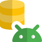 Database of an Android smartphone operating system icon