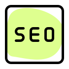 Search engine optimization for enhancing content online icon